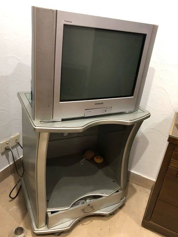 SONY TV with TV Trolley 1