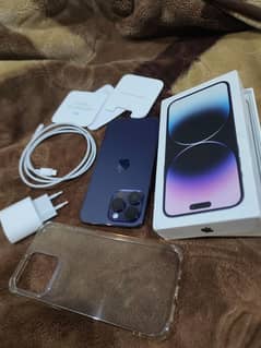 apple iPhone 14 pro max pta approved official 10 by 10  with full box