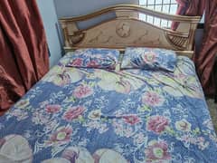 Double bed for sale with spring mattress