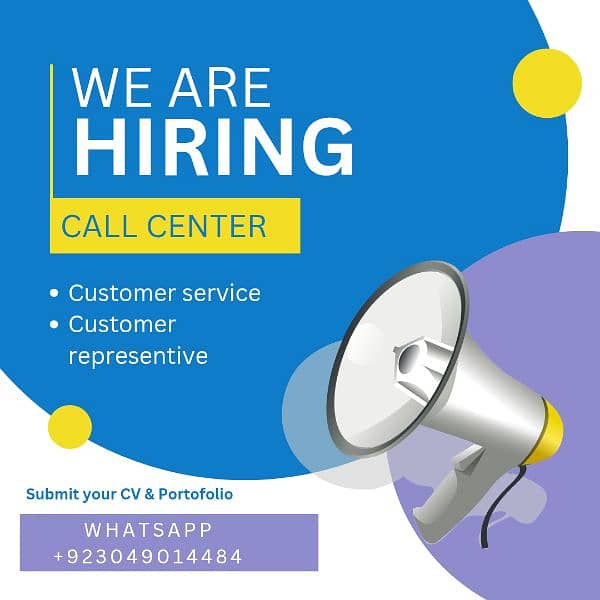 Call center agents required 0