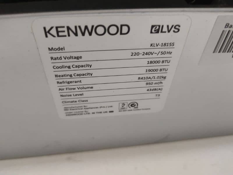 Kenwood 1.5 Ton 4