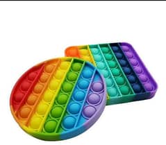 rainbow popit for kids circle very satisfying toy for kids