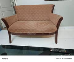 5 seater wood sofa set