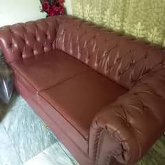 2 Seater, Good condition original leather sofa for sale