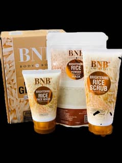 bnb rice kit  3 steps  wash scrub  mask   Rs 3000 orignal