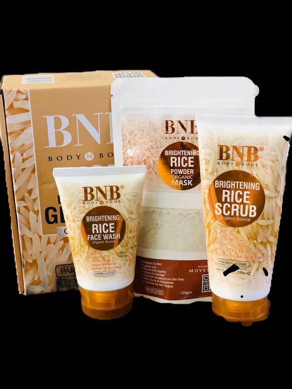 bnb rice kit  3 steps  wash scrub  mask   Rs 3000 orignal 0