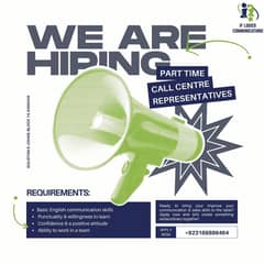 Call Centre Representatives (Part Time)