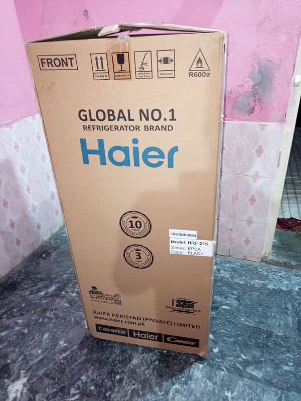 Haier 216 glass door 2