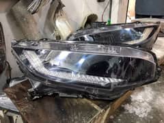 Honda civic x frent lights sports available