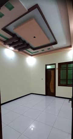 Corner 200 Sq. Yd. 2 Bed Room Lounge + Terrace House For Rent at Kaneez Fatima Society Sector 16A Near By Karachi University Scheme - 33 Karachi .