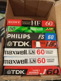 TDK B-60 One Time Recorded New Cassettes