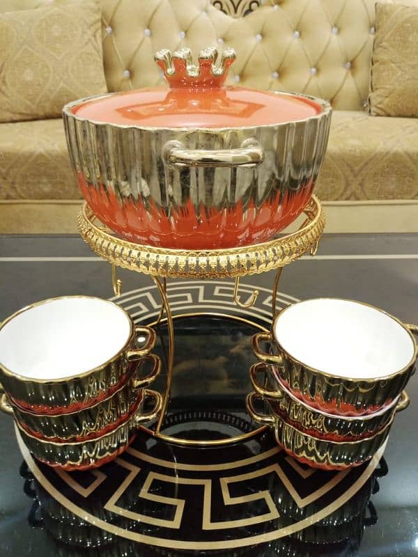 IMPORTED FANCY SOUP BOWLS 7