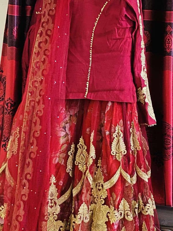 lehnga red colour 0