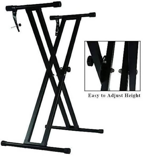 branded xx keyboard adjustable stand ideal for 61/76 & 88 keys piano 0