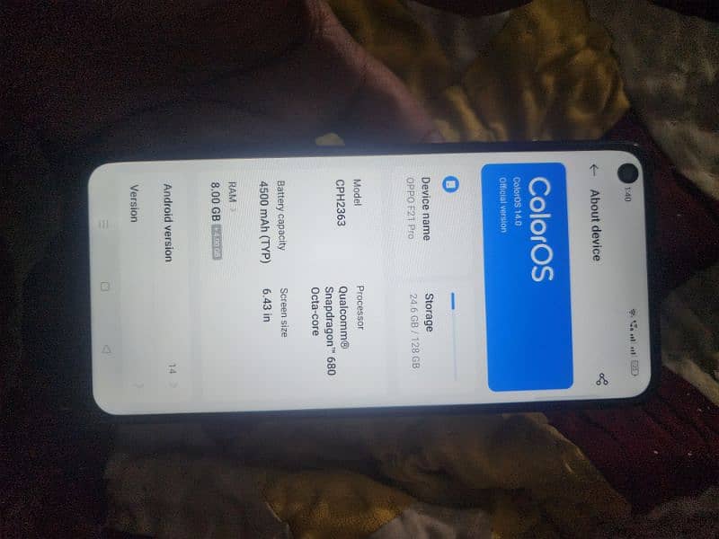 Oppo F21 pro 8gb 128gb 3