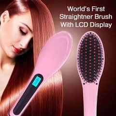 Electric Fast Hair Straightener Brush