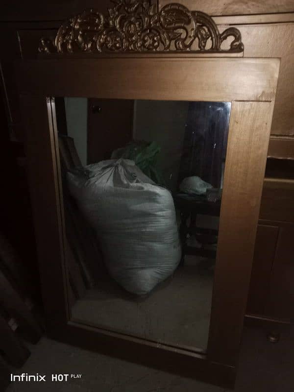 bed with side table, dressing and small sofa used but neat fresh look 2