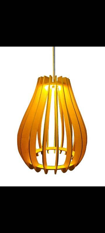 Wooden Hanging Light 1