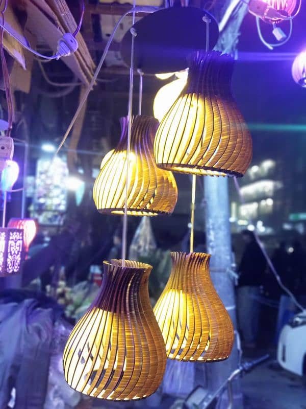 Wooden Hanging Light 7