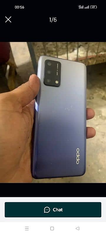 oppo f19 ram 6 + 6 room 128 gb daba charger ha 0