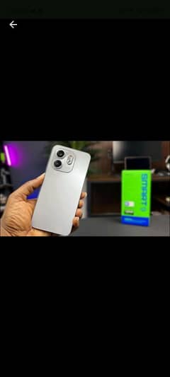 smart 9 Infinix mobile condition ok  silver color