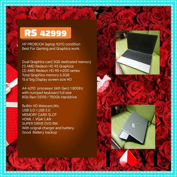 Laptops available in low prices or 10/10 condition 12