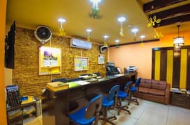 Gulberg 3, Lahore- Fully Furnished Office- Al Hafeez Shopping Mall