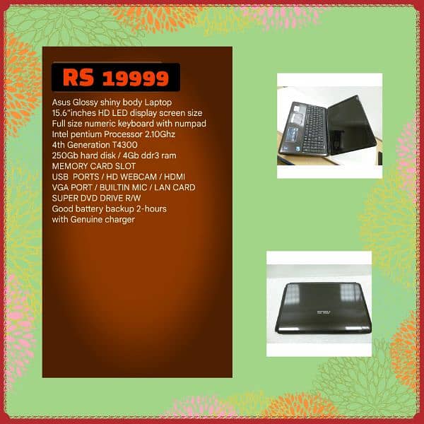 HP probook 4520s core i5 laptop 320 hard 15.6" big display numpad 14