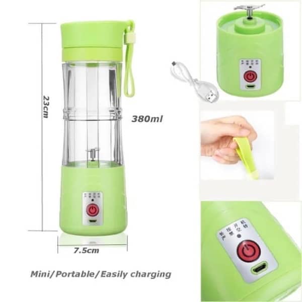 Mini portable juicer blender USB rechargeable ,380ml | 1