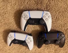 PS5 Controllers Original White Black Camo Used