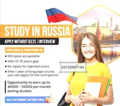 Study in Russia Moscow Low Cost, 100% visa Ratio No Win No Fee