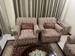 7 Seater sofa set with tables