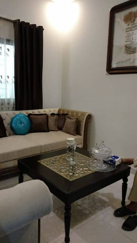 5 seater luxury sofa, center table, mirror and calligraphy for sale 4