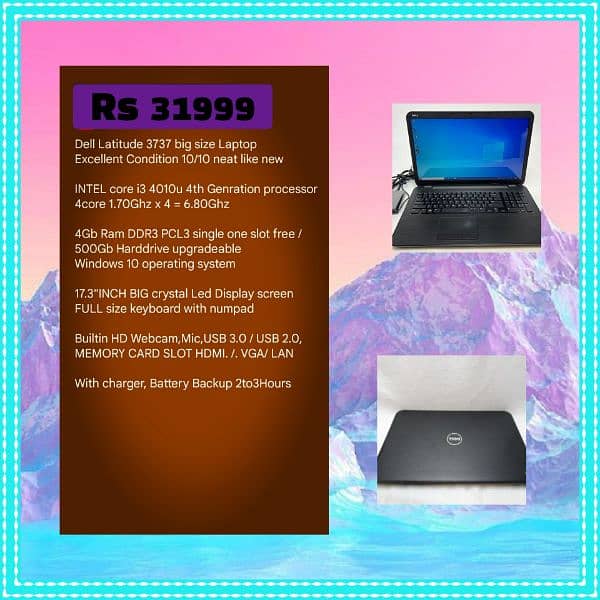 Dell Latitude e6530 Laptop 15.6"Big display full keyboard 3hours btry 19