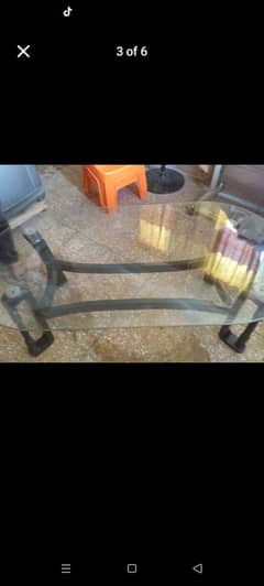 Center table  Big in size with good quality thick glass