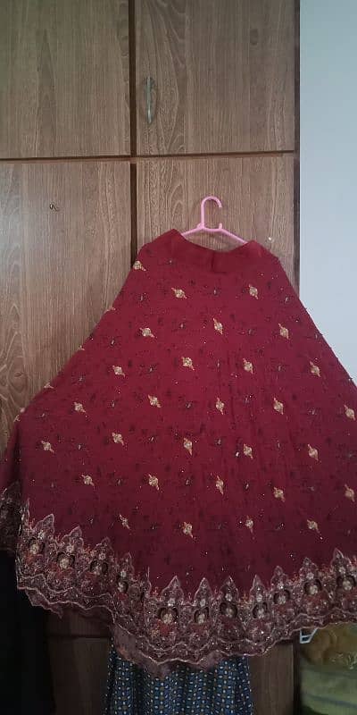 used bridal lehnga/barat/walima/wedding fancy dress 0