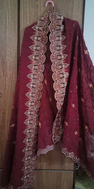 used bridal lehnga/barat/walima/wedding fancy dress 1