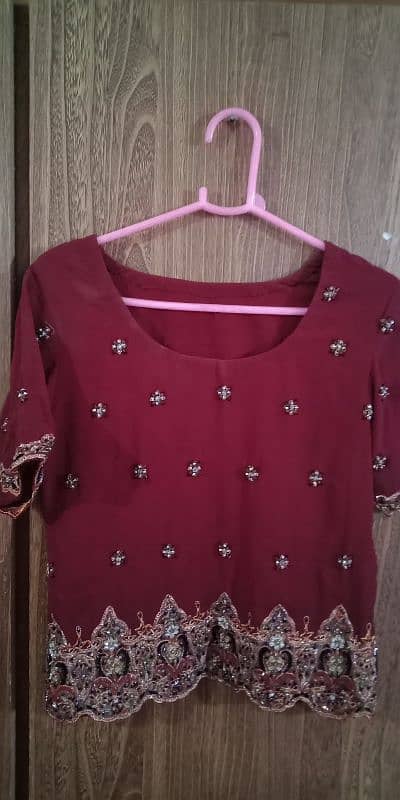 used bridal lehnga/barat/walima/wedding fancy dress 2