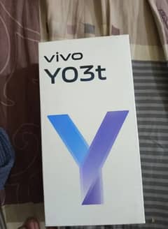 Vivo Y03t just 3 manth used all ok box charge ha