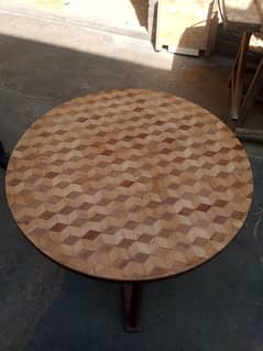 Round Dining table antique 03008833029