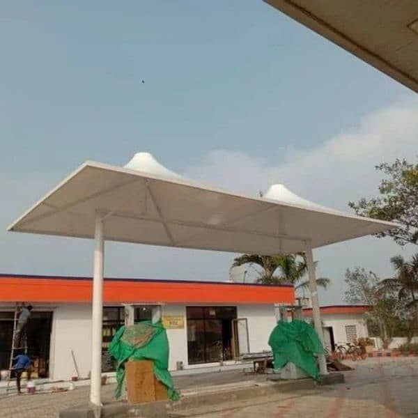 Best canopy structure - Fiber shade - Car Park - Car Porch - Tensile 1