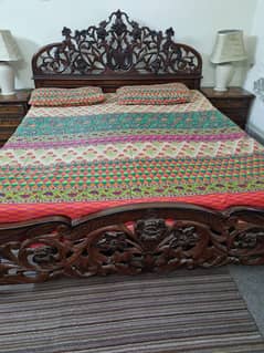 sheesham double bed