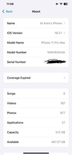 iphone 11 pro max 512gb