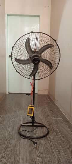 12 volt DC pedestal fan with charger and battery