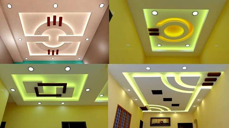 pop ceiling  gypsum board ceiling  gypsum board partition 1