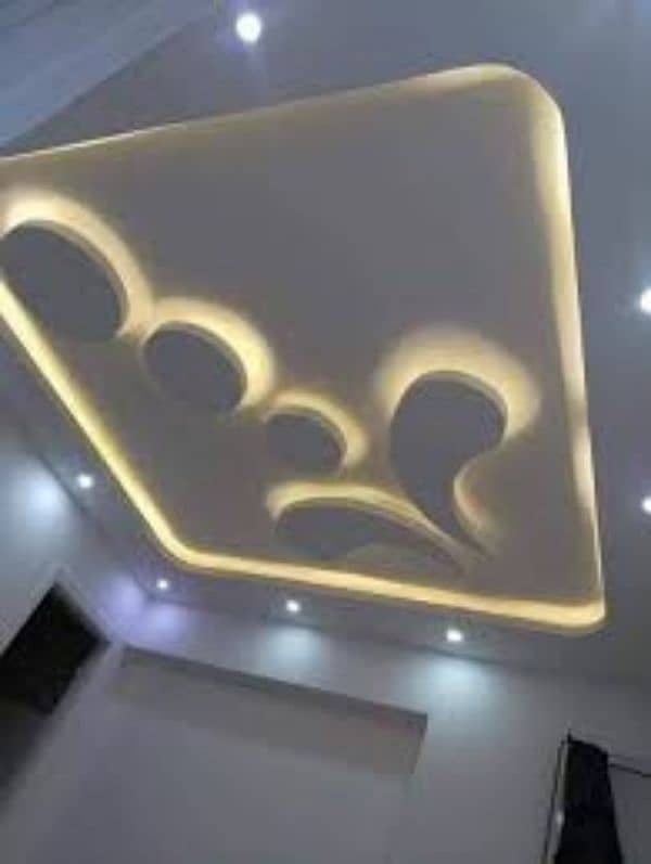 pop ceiling  gypsum board ceiling  gypsum board partition 9