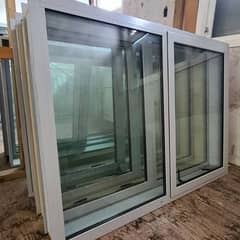 Double Door Aluminium Window Complete Fitting available [Full Size]