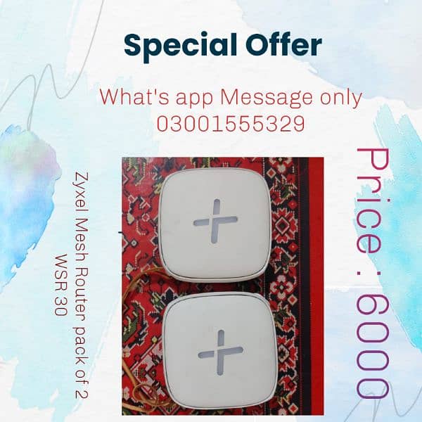 Zyxel Mesh Router pack of 2 WSR 30 | Special Offer 0