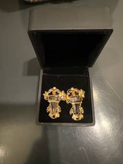 gold new earrings