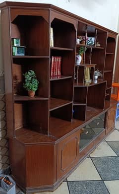 WOODEN TV ALMARI BOOK SHELVES CABINET FURNITURE